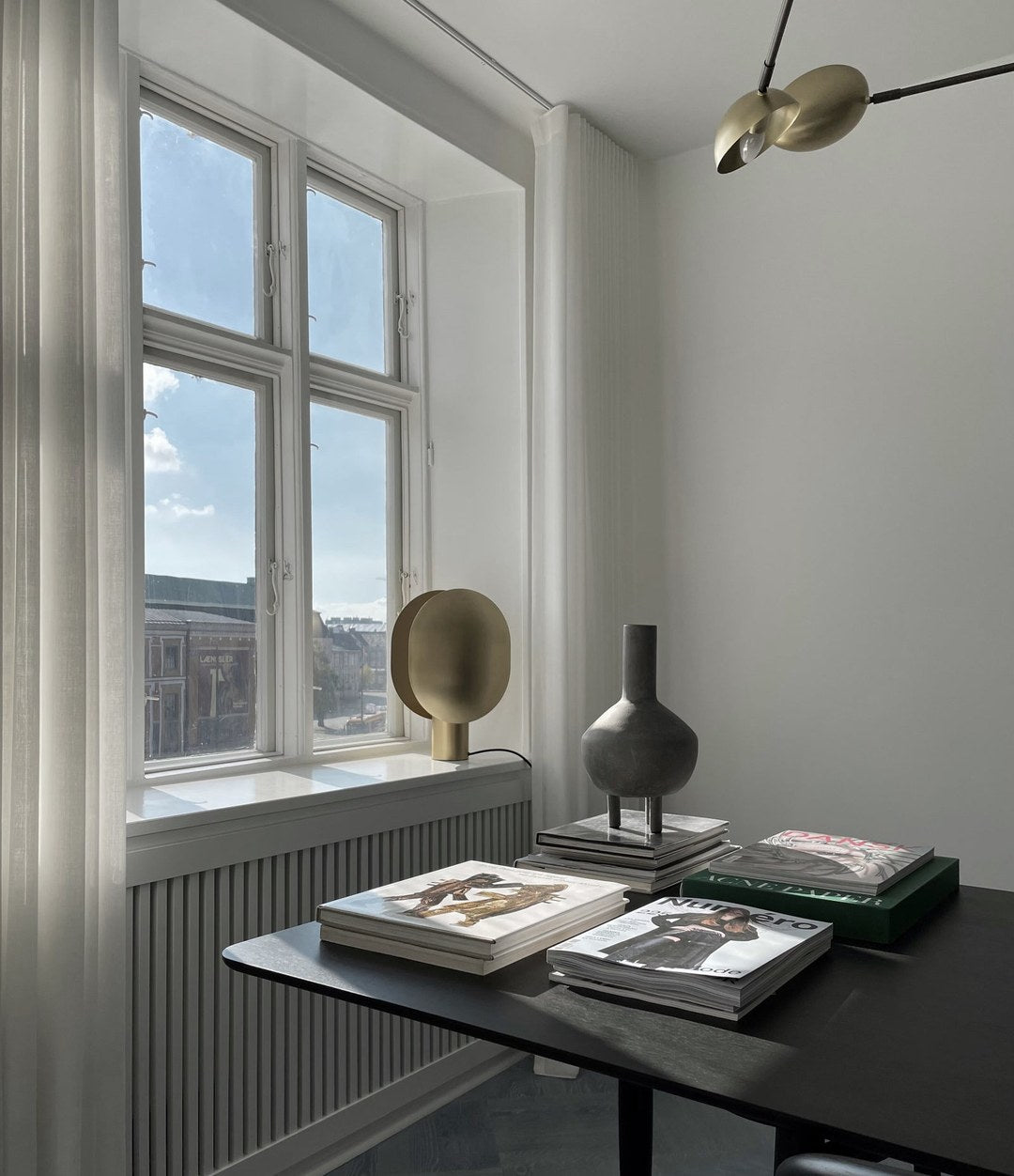 Duck Vase, Fat by 101 Copenhagen in Dark Grey in a styled interior – In Dubai by WSPR