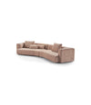 Duo Maxi Modular Sofa by Sancal curved composition in dusty pink – In Dubai by WSPR
