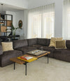 Duo Mini Modular Sofa by Sancal corner sofa in dark brown in a living room – In Dubai by WSPR