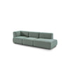 Duo Mini Modular Sofa by Sancal three modules with arms in sage green – In Dubai by WSPR