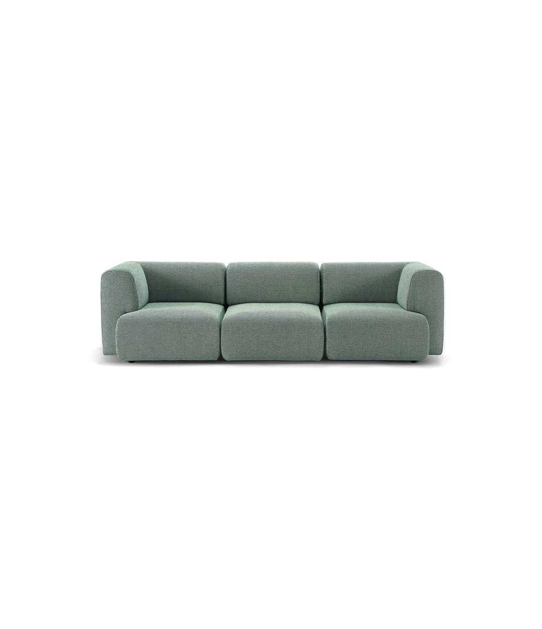 Duo Mini Modular Sofa by Sancal three-seater in sage green – In Dubai by WSPR