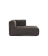 Duo Mini Modular Sofa by Sancal chaise with arm in dark brown – In Dubai by WSPR