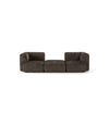 Duo Mini Modular Sofa by Sancal armless module between two arm modules in dark brown – In Dubai by WSPR