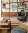 Duplex Coffee Table by Sancal by a shelving unit – In Dubai by WSPR