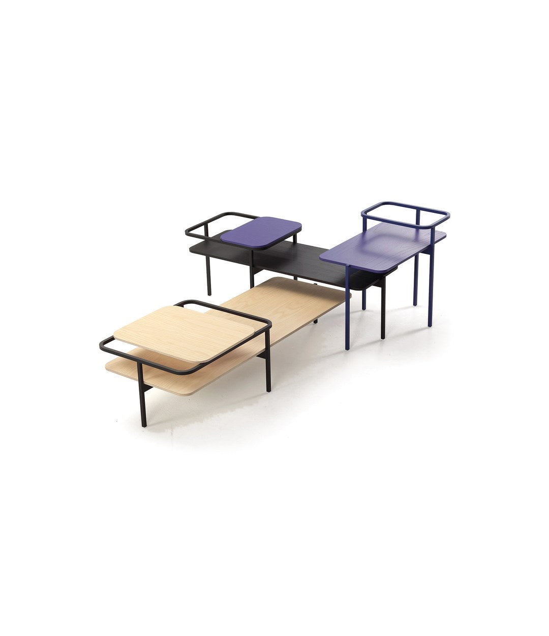 Duplex Coffee Table by Sancal in ash, black and blue – In Dubai by WSPR