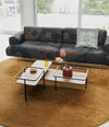 Duplex Coffee Table by Sancal on a round rug – In Dubai by WSPR