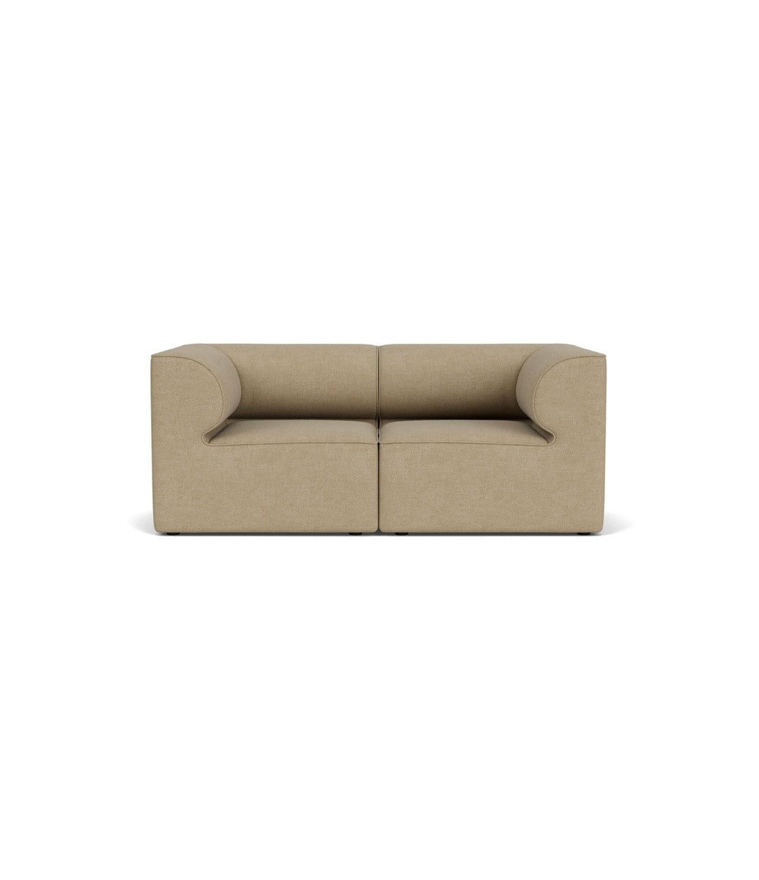 Eave Modular Sofa 86 by Audo in Audo Bouclé 02, Configuration 1 2-seater, front view – In Dubai by WSPR