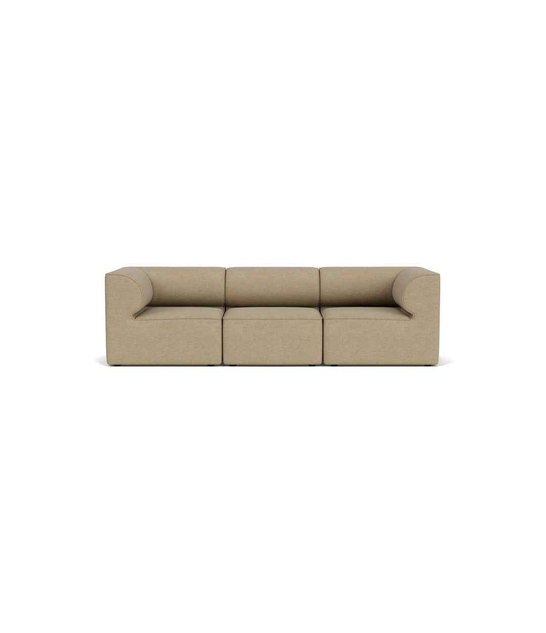 Eave Modular Sofa 86 by Audo in Audo Bouclé 02, Configuration 2 3-seater, front view – In Dubai by WSPR