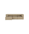 Eave Modular Sofa 86 by Audo in Audo Bouclé 02, Configuration 12 3-seater with left chaise longue, front view – In Dubai by WSPR