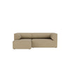 Eave Modular Sofa 86 by Audo in Audo Bouclé 02, Configuration 6 3-seater with left chaise longue, front view – In Dubai by WSPR