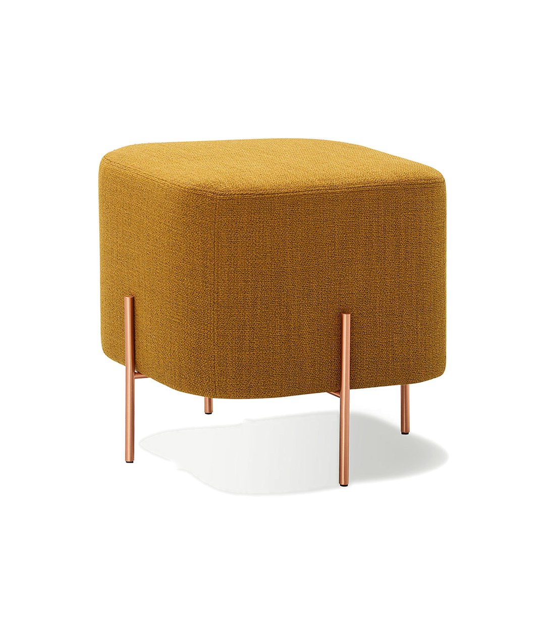 Elephant Pouf by Sancal pouf in mustard on copper legs – In Dubai by WSPR