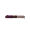 Elephant Pouf by Sancal three pieces in plum, brown and mauve in a row – In Dubai by WSPR