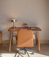 Elle Executive Chair by Sancal in tan at a wooden desk – In Dubai by WSPR