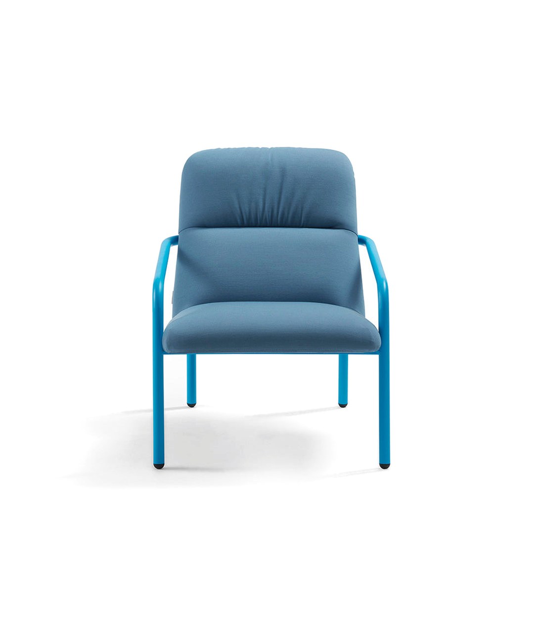 Elle Lounge Chair by Sancal in blue, front view – In Dubai by WSPR