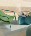 Elle Mini Lounge Chair by Sancal in green in a lounge – In Dubai by WSPR
