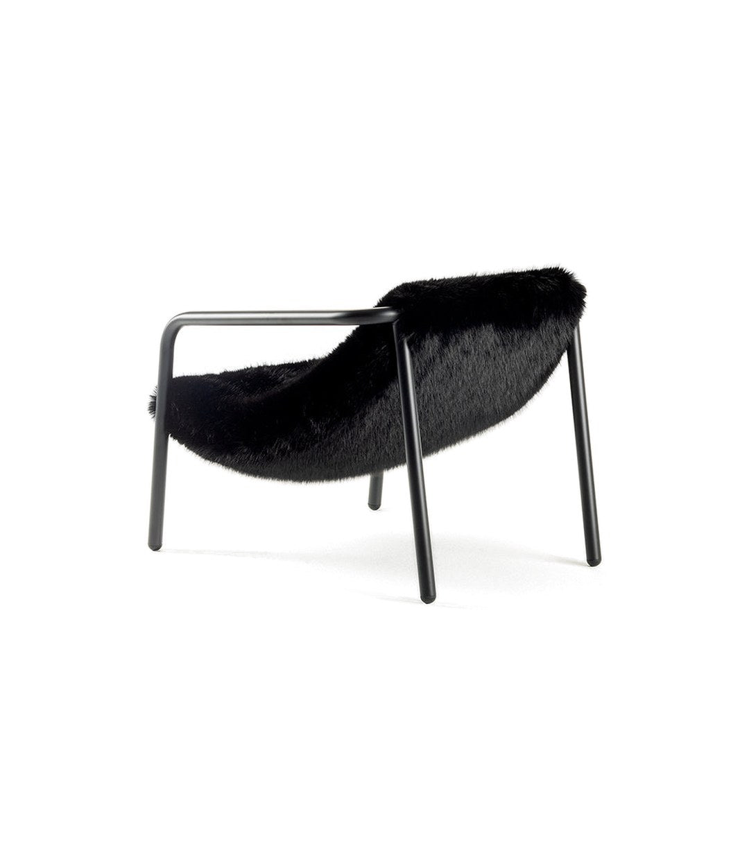 Elle Mini Lounge Chair by Sancal in black leather – In Dubai by WSPR