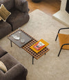 Elle Mini Lounge Chair by Sancal in tan leather in a living room – In Dubai by WSPR