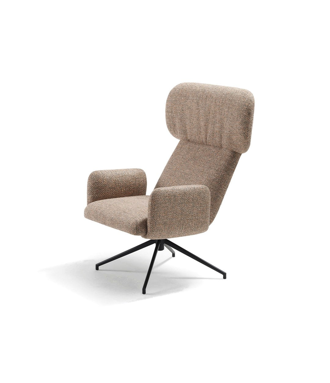 Elle Wing Chair by Sancal in taupe on a swivel base – In Dubai by WSPR