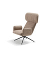 Elle Wing Chair by Sancal in taupe on a swivel base – In Dubai by WSPR