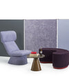 Elle Wing Chair by Sancal in lilac with a pouf – In Dubai by WSPR