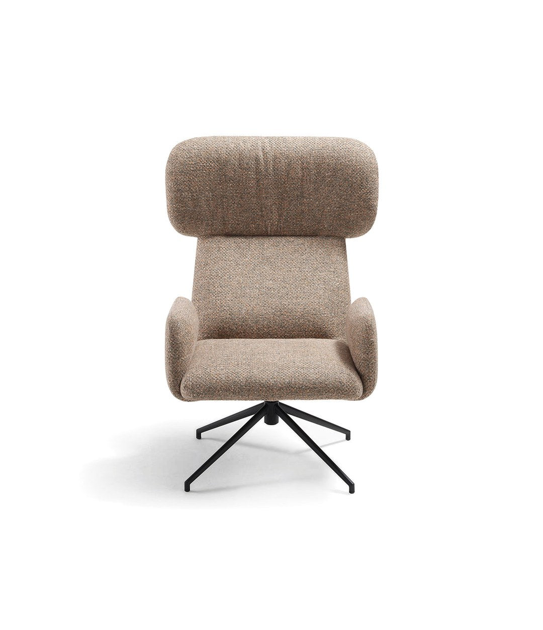 Elle Wing Chair by Sancal in taupe, front view – In Dubai by WSPR