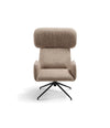 Elle Wing Chair by Sancal in taupe, front view – In Dubai by WSPR