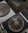 Enkei Tray, Medio by 101 Copenhagen in Silver Travertine in a styled interior – In Dubai by WSPR