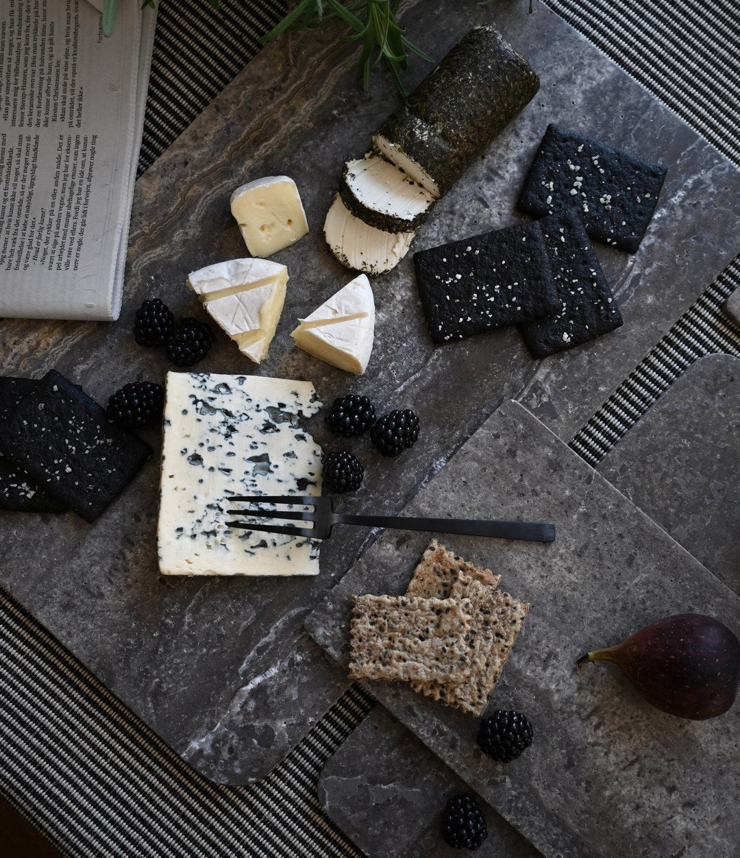 Enkei Tray Rectangular, Petit by 101 Copenhagen in Silver Travertine in a styled interior – In Dubai by WSPR