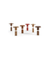 Faces Side Table by Sancal a group in wood tones – In Dubai by WSPR