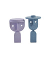 Faces Side Table by Sancal pair in lilac and blue – In Dubai by WSPR