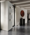 Ghost Ceiling Lamp by 101 Copenhagen in Chrome in a styled interior – In Dubai by WSPR