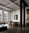 Ghost Chandelier, Mini by 101 Copenhagen in Chrome (5m) in a styled interior – In Dubai by WSPR