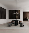 Ghost Chandelier, Mini by 101 Copenhagen in Chrome (5m) in a styled interior, view 2 – In Dubai by WSPR
