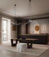Ghost Chandelier, Mini by 101 Copenhagen in Burned Black (5m) in a styled interior – In Dubai by WSPR
