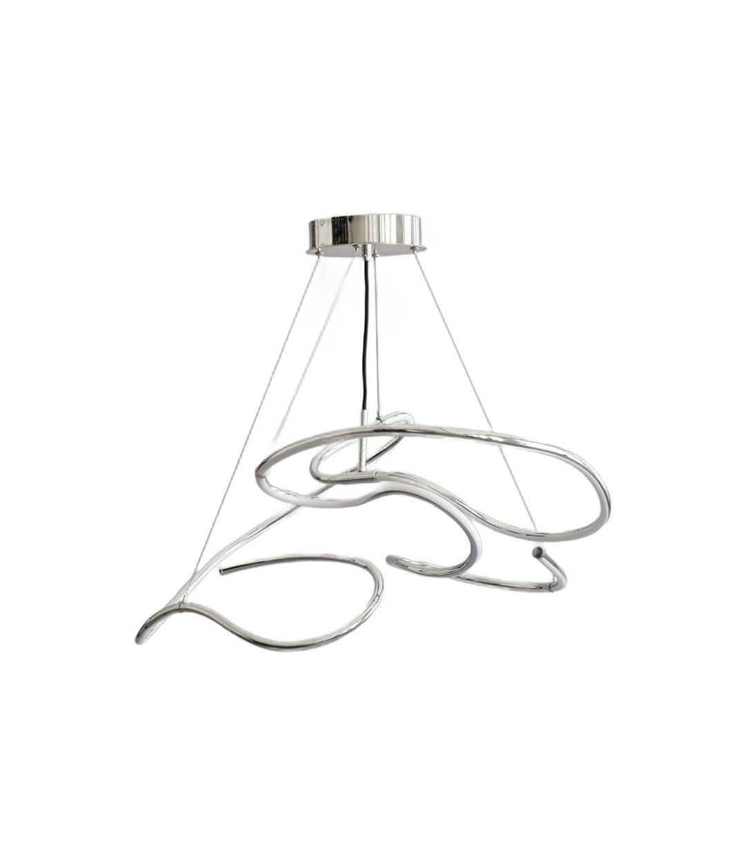 Ghost Chandelier, Mini by 101 Copenhagen in Chrome (5m), view 2 – In Dubai by WSPR