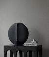 Guggenheim Vase, Big by 101 Copenhagen in Black in a styled interior – In Dubai by WSPR