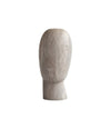 Head Sculpture, Medio by 101 Copenhagen in Silver Travertine, view 2 – In Dubai by WSPR