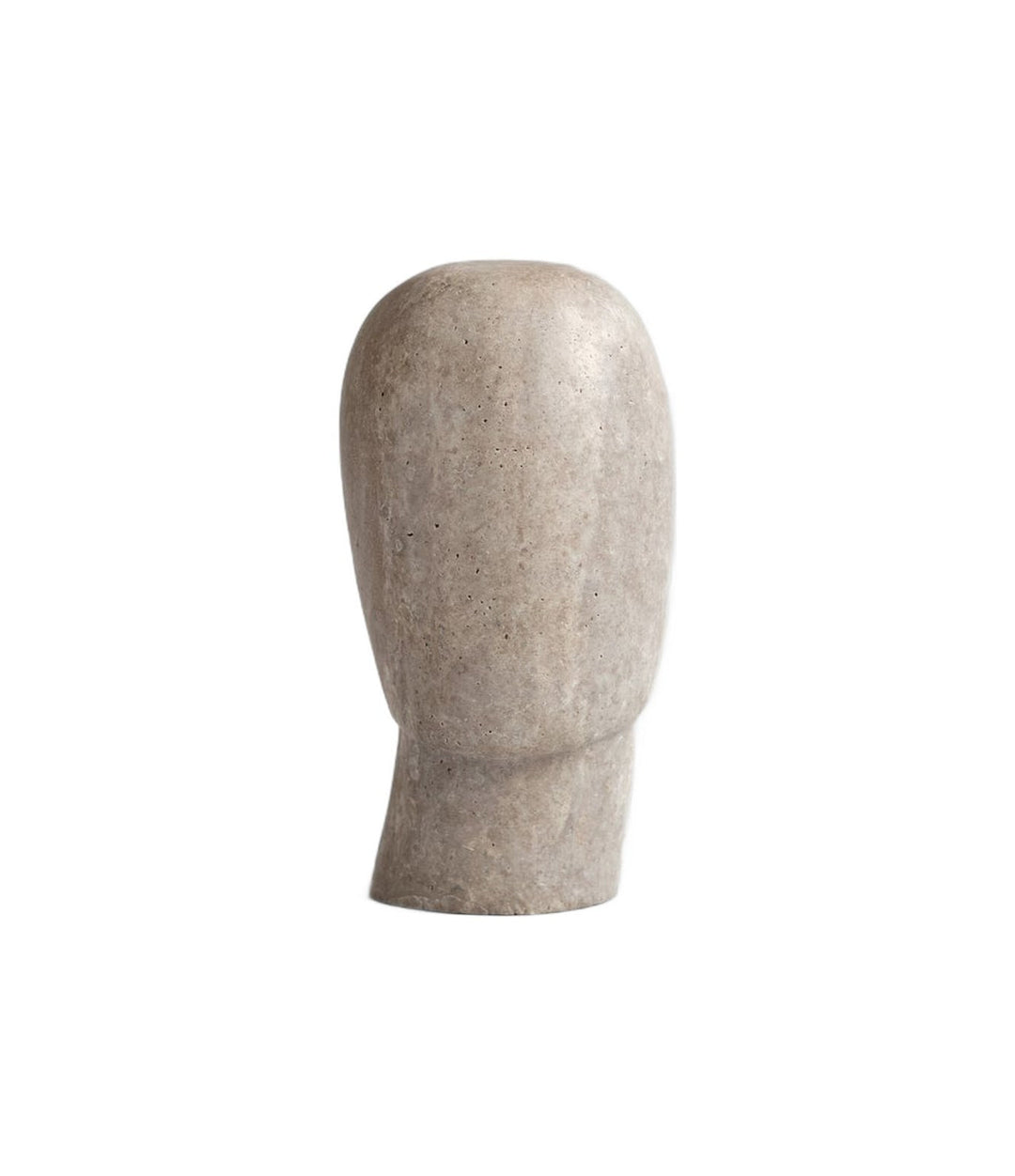 Head Sculpture, Mini by 101 Copenhagen in Silver Travertine, view 2 – In Dubai by WSPR