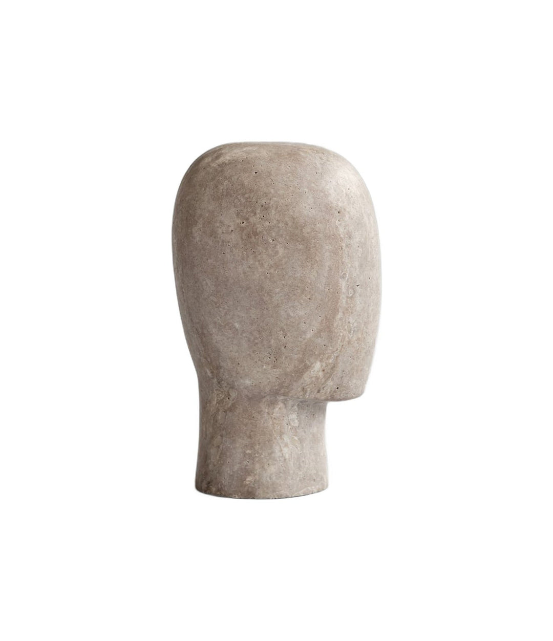 Head Sculpture, Mini by 101 Copenhagen in Silver Travertine, view 3 – In Dubai by WSPR