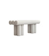 Hiro Bench by 101 Copenhagen in Off White, view 3 – In Dubai by WSPR