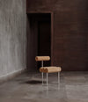 Hiro Dining Chair by 101 Copenhagen in Stainless Steel Frame / Desert in a styled interior – In Dubai by WSPR