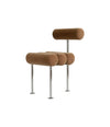 Hiro Dining Chair by 101 Copenhagen in Stainless Steel Frame / Desert, view 2 – In Dubai by WSPR