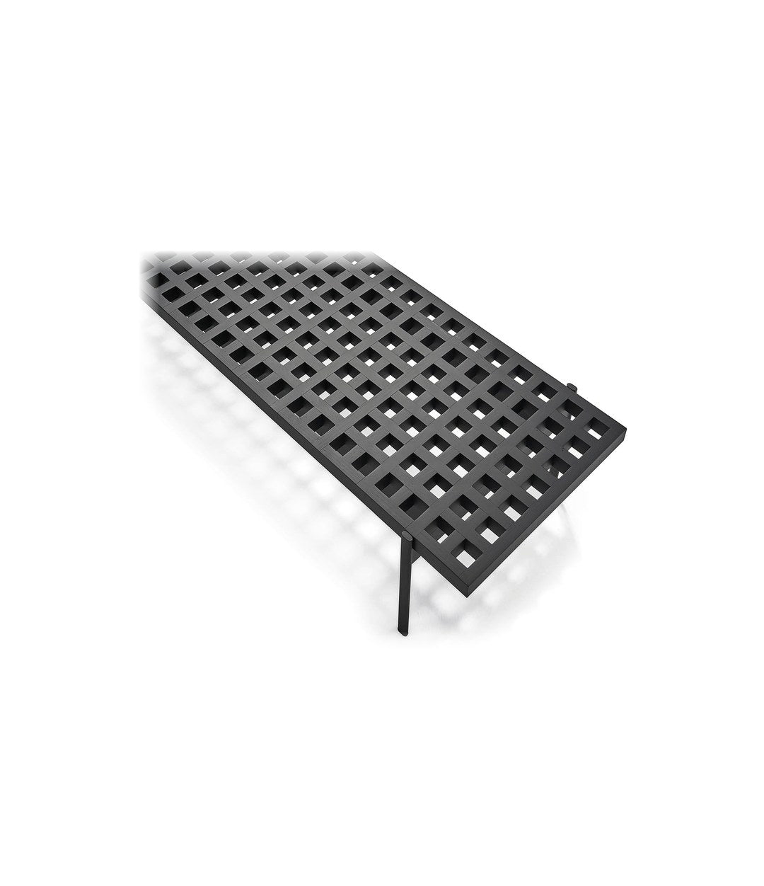 Interchange Bench by Sancal detail of the black lattice – In Dubai by WSPR