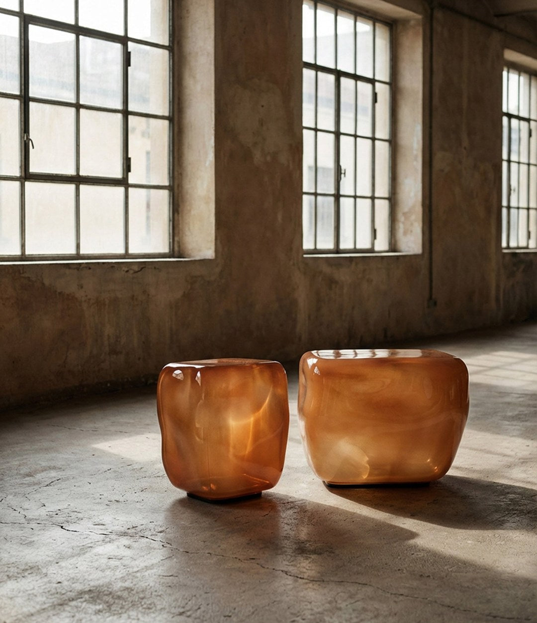 Ishi Coffee Table, Mini by 101 Copenhagen in Caramel in a styled interior – In Dubai by WSPR