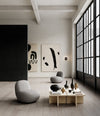 Kabin Vase, Fat by 101 Copenhagen in Black in a styled interior – In Dubai by WSPR