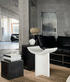 Kabin Vase, Shisen by 101 Copenhagen in Sand in a styled interior – In Dubai by WSPR