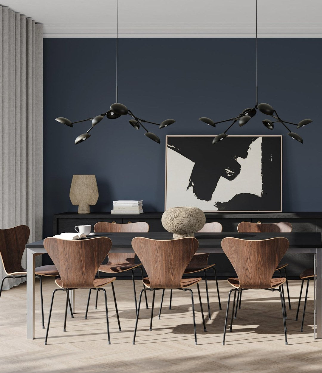 Kabin Vase, Shisen by 101 Copenhagen in Sand in a styled interior, view 2 – In Dubai by WSPR