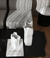 Kami Vase, Medio by 101 Copenhagen in Bone White in a styled interior – In Dubai by WSPR