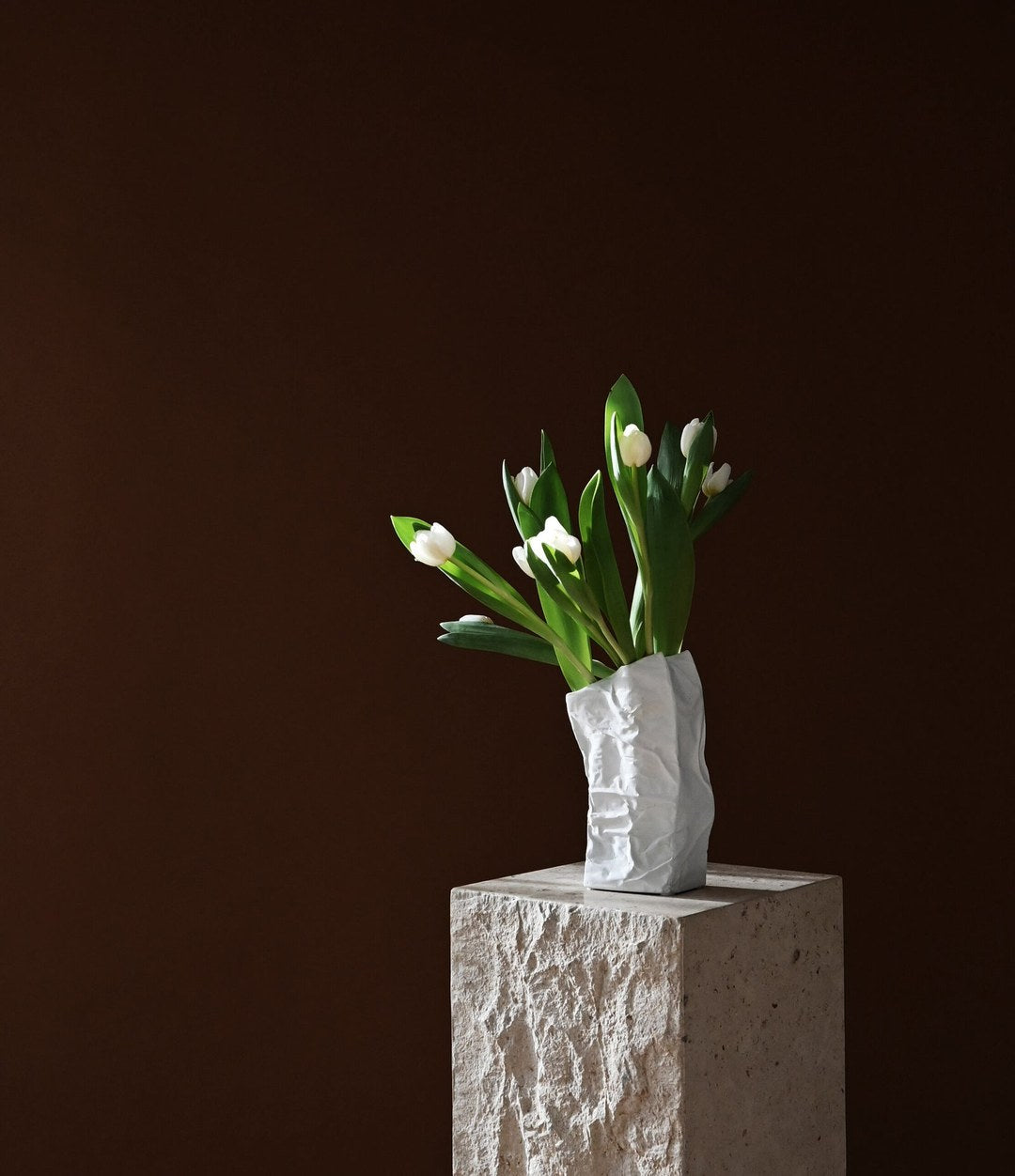 Kami Vase, Mini by 101 Copenhagen in Bone White in a styled interior – In Dubai by WSPR