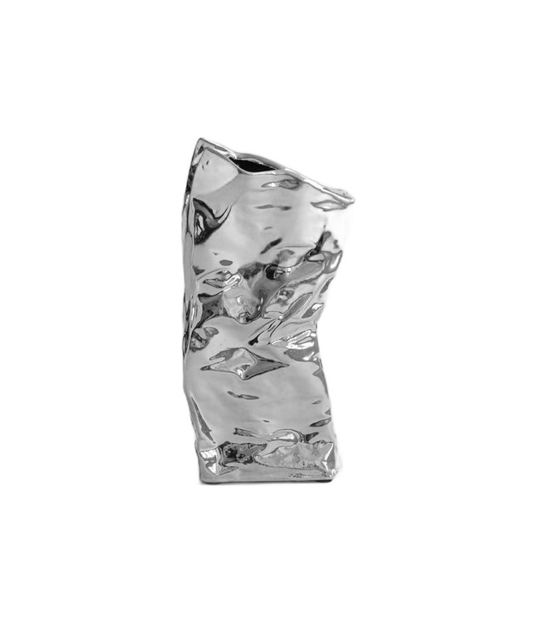 Kami Vase, Mini by 101 Copenhagen in Chrome, view 3 – In Dubai by WSPR